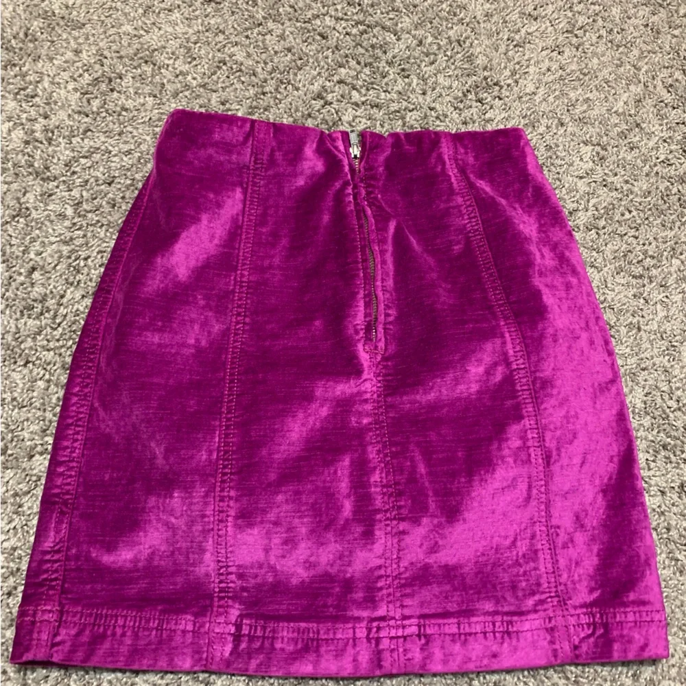 Free People Velvet Mini Skirt - Picture 2 of 4